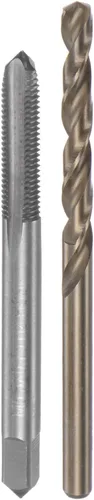 Miniatura 9 de uxcell Juego de grifos y brocas, M12 x 1.25 H2 rectos, fresadora de roscas para máquina de flauta recta, 0.413 in de acero cobalto M35 de alta