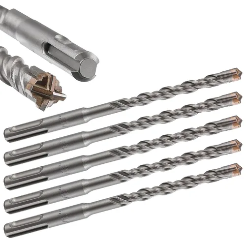 Miniatura 22 de Wensilon Kit de brocas para hormigón de 8 pulgadas, material de carburo de doble rosca de tipo cruzado, adecuado para hormigón, ladrillo, paredes