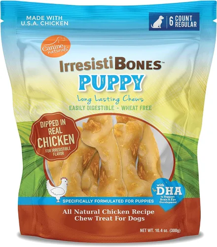 Miniatura 10 de Canine Naturals IrresistiBONES - Masticable de pollo de larga duración, hecho de pollo criado en Estados Unidos, con un revestimiento de carne real