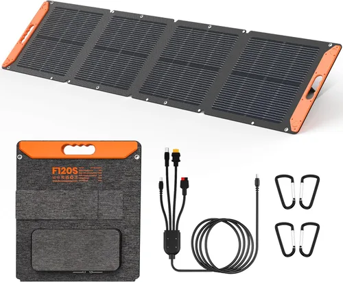 Miniatura 9 de FlexSolar Kit de cargador de panel solar de 20 W y 12 V con controlador de carga integrado, cargador de batería solar impermeable portátil, enchufe