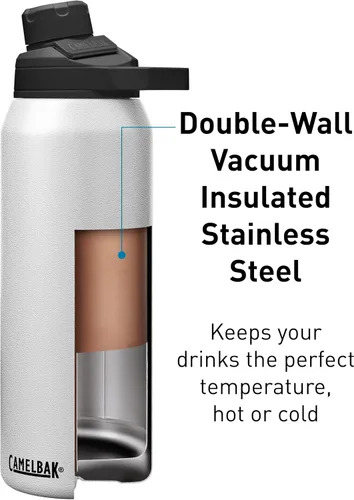 Miniatura 4 de CamelBak Botella de agua de acero inoxidable aislada al vacío Chute Mag Blanco