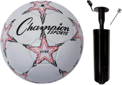 Miniatura 9 de Champion Sports Balón de fútbol Viper - Pelota de entrenamiento de TPU suave al tacto en tamaños 3,4,5 para jugar en interiores y exteriores