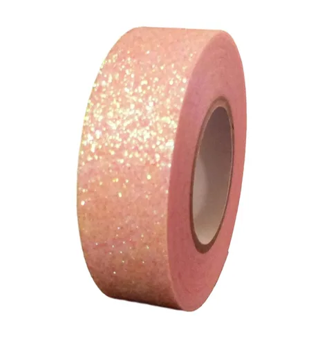 Miniatura 3 de Syntego Cinta Washi con purpurina roja, decorativa, autoadhesiva, para manualidades Rojo