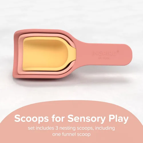 Miniatura 2 de Inspire My Play - 3 cucharas de silicona para anidar - Perfecto para bandeja de juego sensorial - Accesorios para contenedores sensoriales