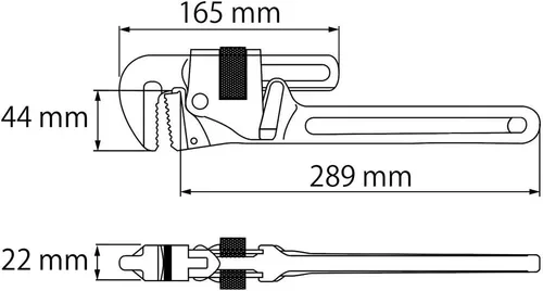 Miniatura 4 de Lobtex APW350 - Llave de tubo de aluminio, 13,8 pulgadas (13.780 in)
