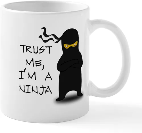 Miniatura 55 de CafePress Ascii - Taza de café de cerámica, taza de té, 11 onzas
