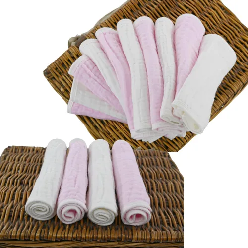 Miniatura 2 de Synrroe Paños de muselina grandes para eructos, paños de muselina para bebés niñas y niños, paquete de 10 extraabsorbentes y suaves de muselina, 6