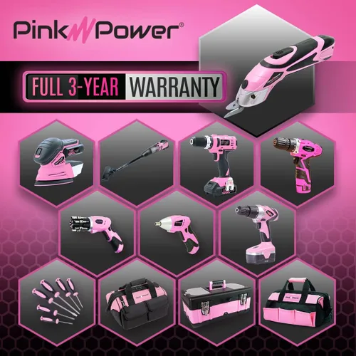 Miniatura 7 de Pink Power Tijeras Eléctricas Inalámbricas Cortador de Tela para Manualidades, Cajas, Costura, Alfombras y Álbumes de Recortes - Cizallas Rotativas