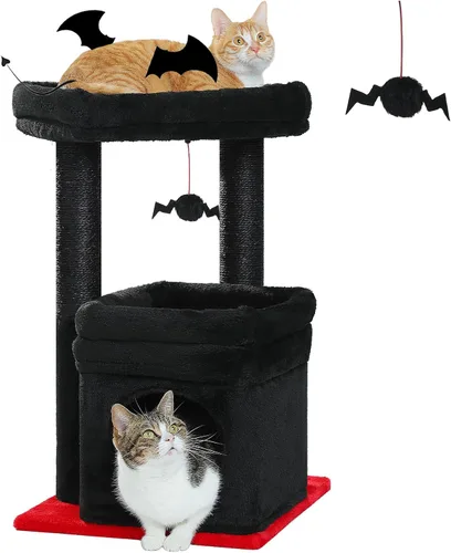 Miniatura 19 de PEQULTI Árbol para Gatos Torre de Gatos para Gatos Grandes con Postes de Rascar Cubiertos de Sisal y Reposo Extra Grande para Gatos