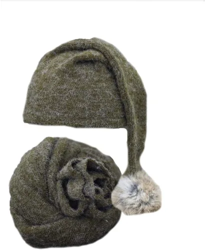 Trajes de punto para fotografía de bebé niño y niña, accesorios de fotos para recién nacidos, sesión de fotos infantil, ganchillo, verde oscuro