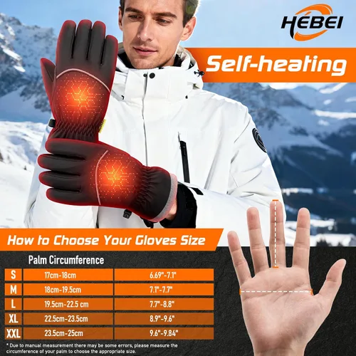 Miniatura 2 de Guantes de invierno impermeables, pantalla táctil térmica, clima frío, esquí, nieve, guantes cálidos a prueba de viento para ciclismo, correr