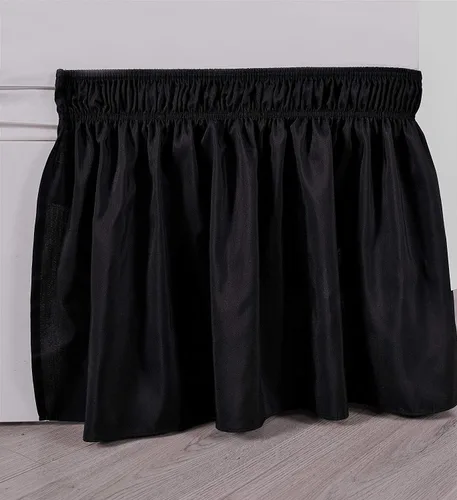 Miniatura 4 de Elegant Decor Falda de cama 100% algodón egipcio, falda de cama de lujo de 9 pulgadas, 650 hilos, volantes elásticos ajustables y resistentes a
