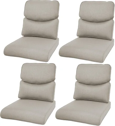 Miniatura 73 de Rilyson Cojines de patio para muebles de exterior, 22 x 24 pulgadas, respaldo alto y asiento profundo, cojín de exterior para sillas de patio, sofá