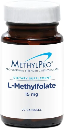 Miniatura 9 de MethylPro L-metilfolato 15 mg - L metil folato, suplemento de metilfolato para mujeres y hombres, vitamina B9 metilada (5-MTHF) para la salud