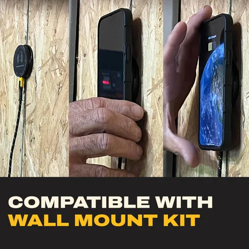 Miniatura 9 de DEWALT Soporte magnético para teléfono para kit de automóvil, cargador inalámbrico resistente, soporte de ventilación, montaje en tablero, soportes