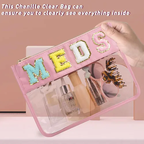 Miniatura 4 de ChezMax Bolsa de cosas preparadas para viajes, Meds rosados, Moderno