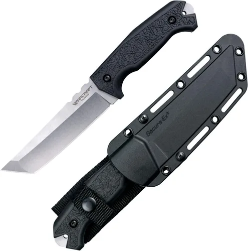 Miniatura 6 de Cold Steel Warcraft Tanto 4034SS - Cuchillo de hoja fija táctico militar con mango GFN resistente y hoja afilada como una navaja, con funda Secure-Ex