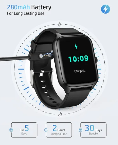 Miniatura 6 de Relojes inteligentes para hombres y mujeres con llamada Bluetooth, rastreador de actividad física de 1.96 pulgadas, pantalla táctil completa HD