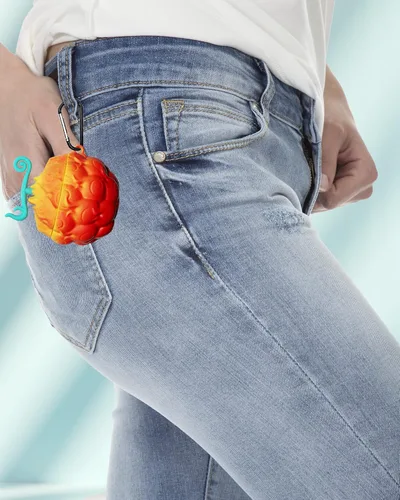 Miniatura 7 de [Paquete de 2] Funda de fruta para AirPods 2, lindo animal, bolígrafo de limpieza de silicona de dibujos animados 3D, juego de accesorios