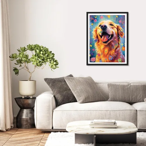 Miniatura 3 de Kits de Arte de Diamante RICUVED para Adultos, Kits de Arte de Diamante para Perros Full Drill 5D Arte de Animales de Diamante, Arte y Manualidades