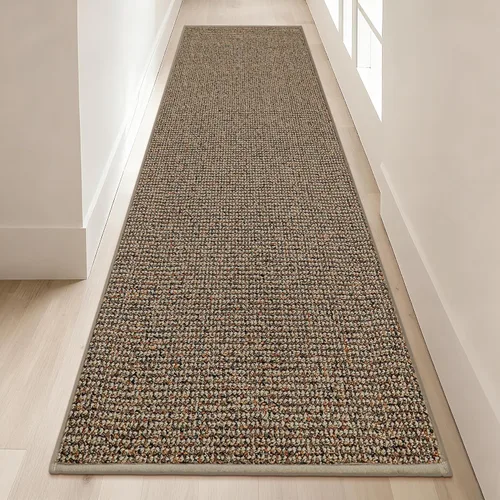 Miniatura 30 de BEQHAUSE Alfombra de Entrada de 20"x32" Tapete Interior para Puerta Antideslizante Lavable, Alfombras de Pasillo Absorbentes y Resistentes a Manchas
