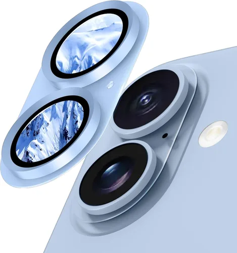 Miniatura 24 de Protector de lente de cámara para iPhone 15/iPhone 15 Plus/iPhone 14/iPhone 14 Plus, pantalla de cubierta de cámara de vidrio templado de aleación