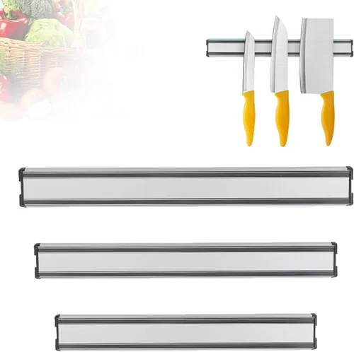 Miniatura 4 de MEKBOK Kitchens - Barra magnética de aluminio para cuchillos, libre de óxido (16 pulgadas)