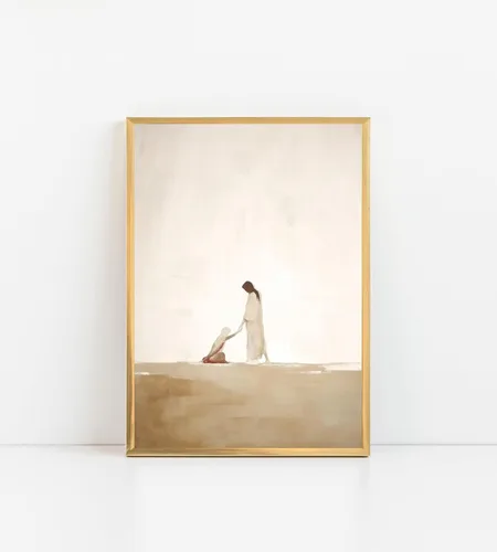 Miniatura 22 de ESSEN Life Sobre la tierra Colosenses 3:2, póster bíblico de arte de pared, decoración cristiana, escritura, versículo de la Biblia, decoración