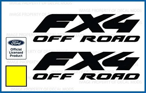 Miniatura 13 de FX4 Offroad - Adhesivos troquelados para Ford F250 F350 Super Duty (1997-2010), juego de 2 unidades, color negro brillante
