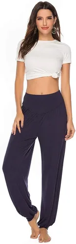 Miniatura 11 de Pantalones de algodón modal para mujer de AvaCostume, pantalones suaves para practicar yoga o deportes.