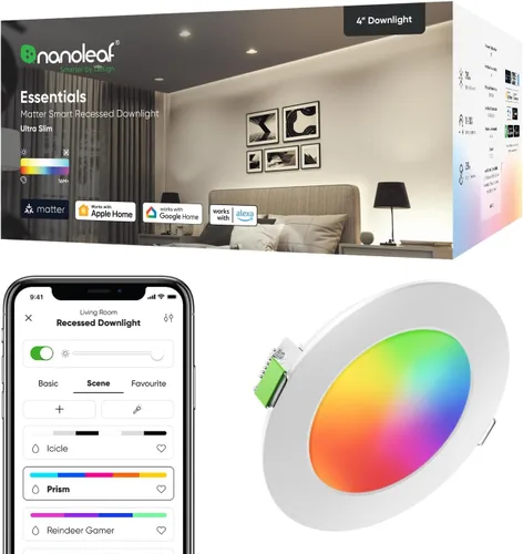 Nanoleaf Luces de techo LED inteligentes (4" Downlight (1PK))