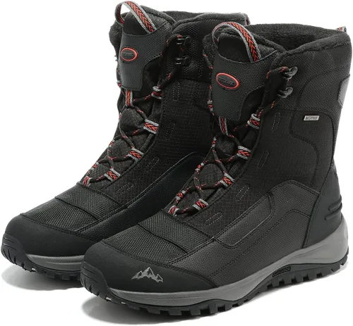 Miniatura 5 de ROCKMARK - Botas de nieve para invierno, cálidas, a media pantorrilla, impermeables, duraderas, antideslizantes, para aire libre, escalar