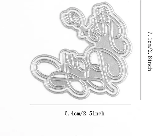 Miniatura 2 de Briartw Troqueles de corte It's a Boy, palabras frases, sombra, sentimiento, para hacer tarjetas, letras del alfabeto, álbumes de recortes, papel