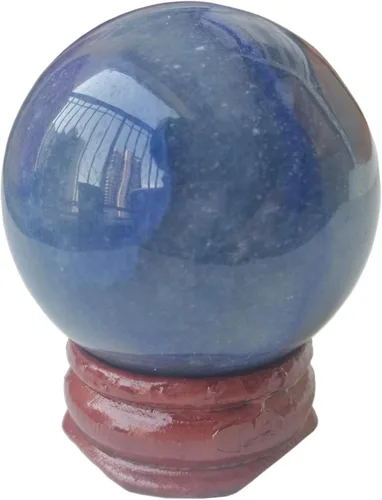 Miniatura 6 de Escultura de esfera de adivinación de cristal curativo de labradorita negra de 1.575 pulgadas, bola de piedras preciosas, colección decorativa