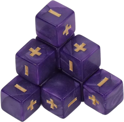 Miniatura 2 de Syrisora Juego de dados de 0.630 in para cálculo de matemáticas, signo menos, más juguetes para niños, suministros de enseñanza para el aula ()