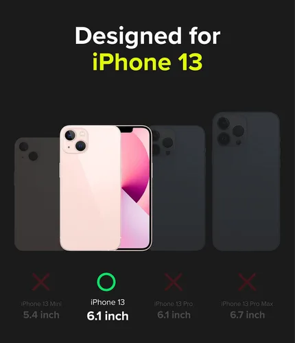 Miniatura 2 de Ringke Fusion-X - Funda compatible con iPhone 13, parte trasera dura transparente, resistente, a prueba de golpes, avanzada funda protectora