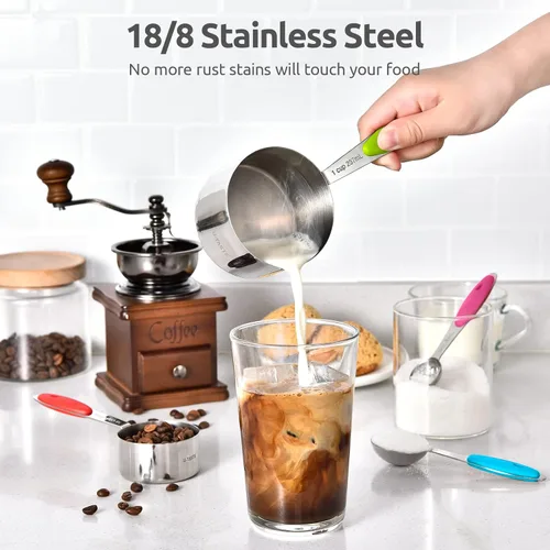 Miniatura 3 de U-Taste - Juego de tazas y cucharas medidoras Multicolores
