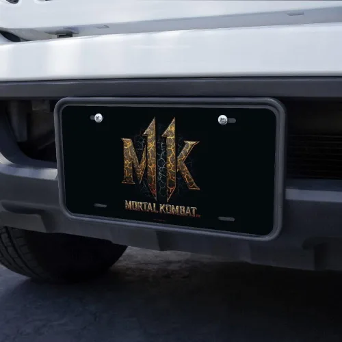 Miniatura 3 de GRAPHICS & MORE Placa de matrícula de metal con logotipo de lava 11 de Mortal Kombat