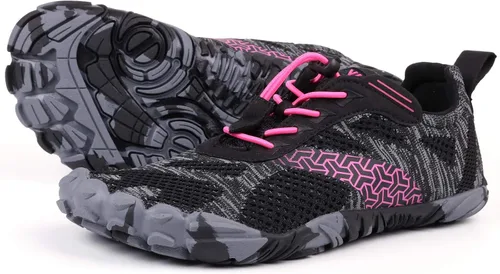 Joomra - Tenis deportivos minimalistas tipo Zero Drop con puntera ancha para mujer para correr como descalza