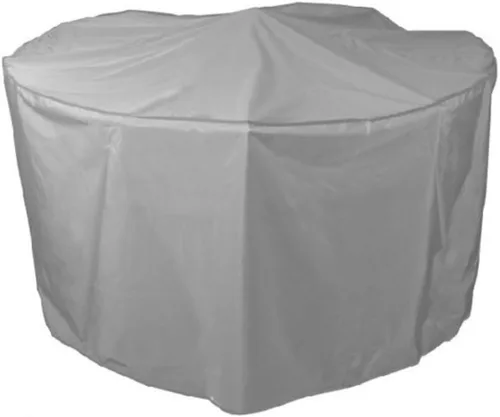 Miniatura 5 de Bosmere Funda resistente a la intemperie para mesa y sillas para exteriores, 64 pulgadas de diámetro x 33 pulgadas de alto, gris