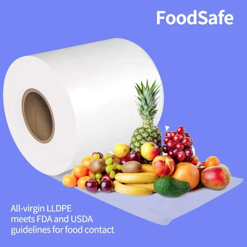 Miniatura 4 de Rollo de Tubo de Polietileno Ghims, Bolsas de Tubo de Polietileno Planas, Polietileno de Grado Alimentario, Solución de Embalaje de Bolsas