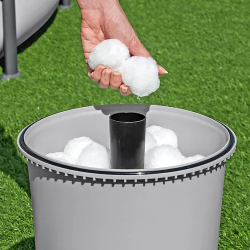 Miniatura 6 de Bestway Bomba de piscina con filtro de arena de 950 galones para piscinas sobre el suelo de 300 a 4,800 galones con filtro de prefiltro para agua