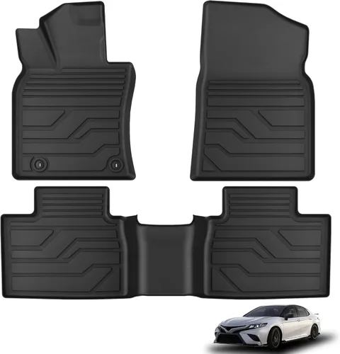 Miniatura 18 de KARPAL Alfombrillas de piso aptas para Toyota Tacoma 2005-2015 Doble Cabina (cobertura del espacio de los pies), revestimientos de piso de TPE