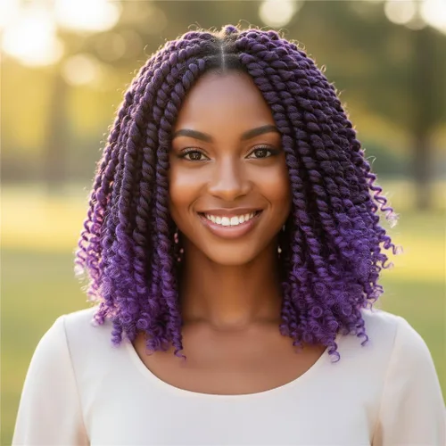 Miniatura 19 de Fulcrum Pelo de ganchillo Passion Twist de 8 pulgadas, 9 paquetes de cabello pretrenzado y prerrizado para mujeres negras (8 pulgadas