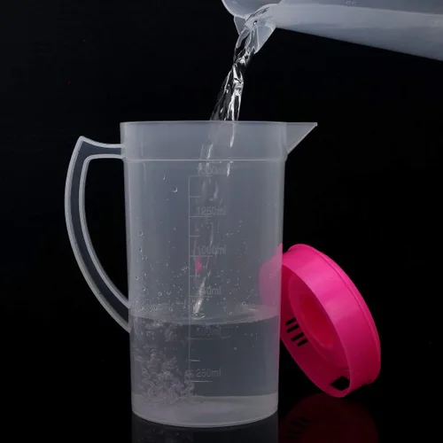 Miniatura 4 de Aislor Plastic Straining gallon pitcher,Dishwasher Safe Pink 1500ml