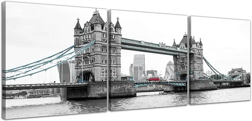 Miniatura 31 de NAN Wind 3 piezas de lienzo moderno Giclée impresiones en blanco y negro con paraguas rojos, lienzo romántico para parejas, pinturas de paisaje rojo