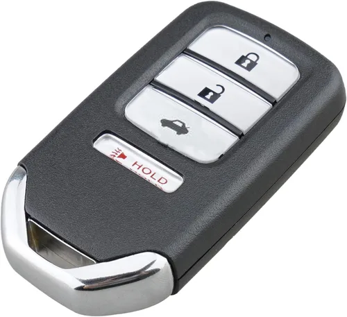 Funda para llavero inteligente con control remoto para Honda Accord Civic CR-V HRV con 4 botones de repuesto sin llave (1)
