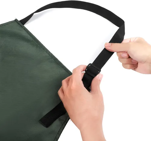Miniatura 4 de Gotega Waterproof Rubber Vinyl Apron Adjustable Dishwasher Apron - Apron for Women Men Heavy Duty Work Apron Verde