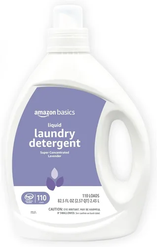 Miniatura 10 de Amazon Basics Detergente líquido concentrado para la ropa, lino limpio, 110 cargas, 82.5 onzas líquidas (anteriormente Solimo)