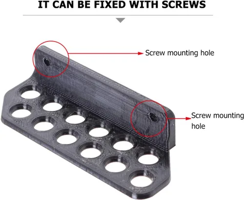 Miniatura 3 de BESPORTBLE Estante de flechas montado en la pared, soporte para 12 flechas con autoadhesivo para accesorios de tiro con arco, 1 par